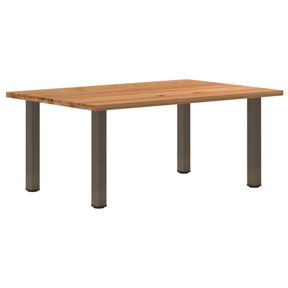 vidaXL Eettafel rechthoekig 180x120x74 cm massief eikenhout lichtbruin vidaXL Eettafel rechthoekig 180x120x74 cm massief eikenhout lichtbruin afbeelding 1