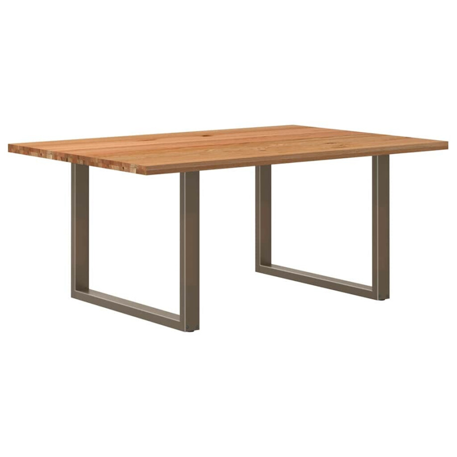 vidaXL Eettafel rechthoekig 180x120x74 cm massief eikenhout lichtbruin vidaXL Eettafel rechthoekig 180x120x74 cm massief eikenhout lichtbruin afbeelding 1