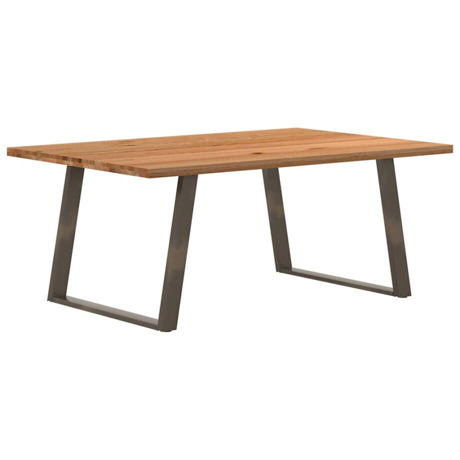 vidaXL Eettafel rechthoekig 180x120x74 cm massief eikenhout lichtbruin vidaXL Eettafel rechthoekig 180x120x74 cm massief eikenhout lichtbruin afbeelding 1