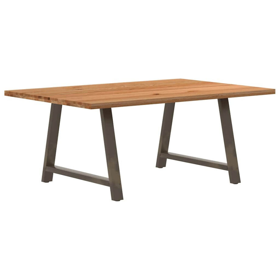 vidaXL Eettafel rechthoekig 180x120x74 cm massief eikenhout lichtbruin vidaXL Eettafel rechthoekig 180x120x74 cm massief eikenhout lichtbruin afbeelding 1