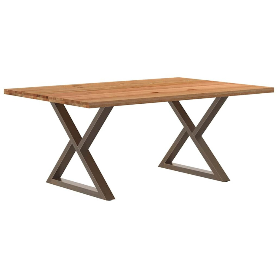 vidaXL Eettafel rechthoekig 180x120x74 cm massief eikenhout lichtbruin vidaXL Eettafel rechthoekig 180x120x74 cm massief eikenhout lichtbruin afbeelding 1