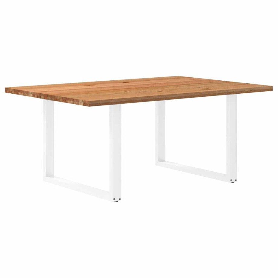 vidaXL Eettafel rechthoekig 180x120x74 cm massief eikenhout lichtbruin vidaXL Eettafel rechthoekig 180x120x74 cm massief eikenhout lichtbruin afbeelding 1