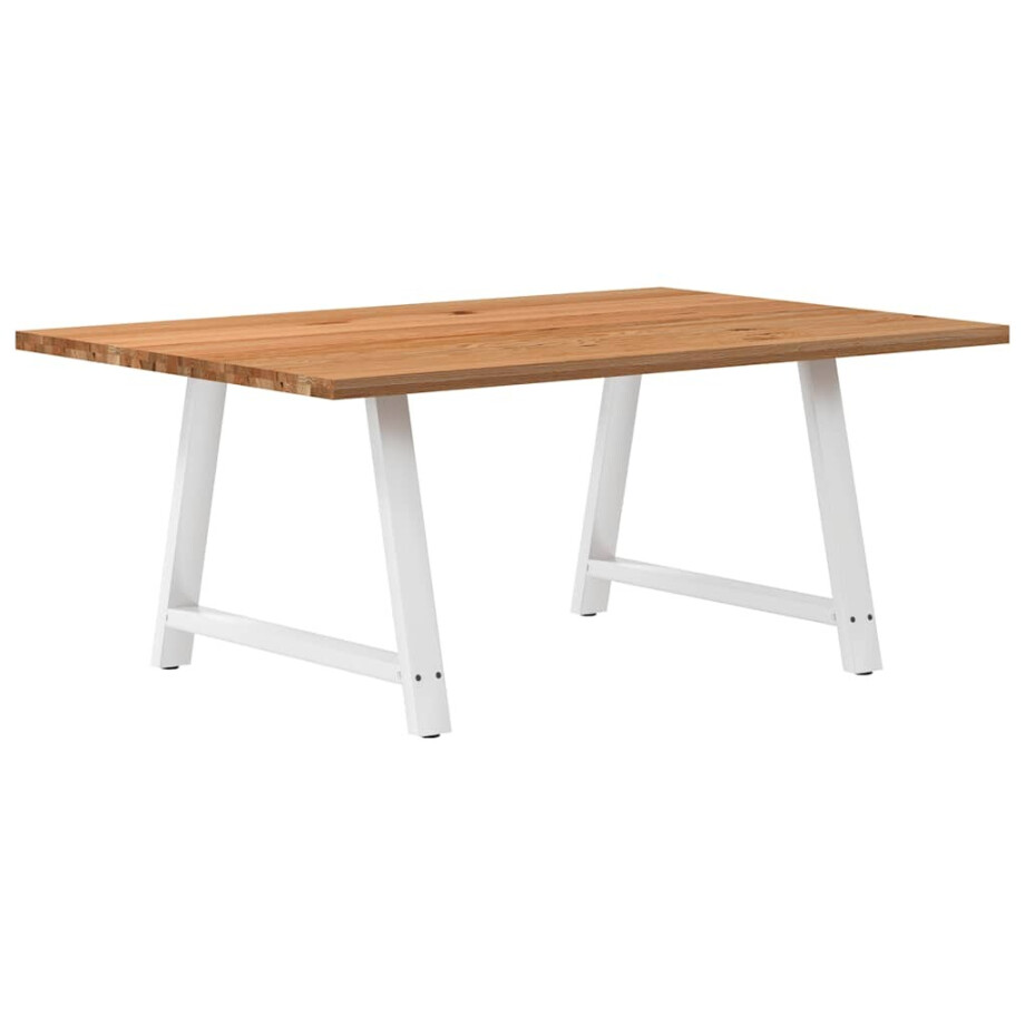 vidaXL Eettafel rechthoekig 180x120x74 cm massief eikenhout lichtbruin vidaXL Eettafel rechthoekig 180x120x74 cm massief eikenhout lichtbruin afbeelding 1