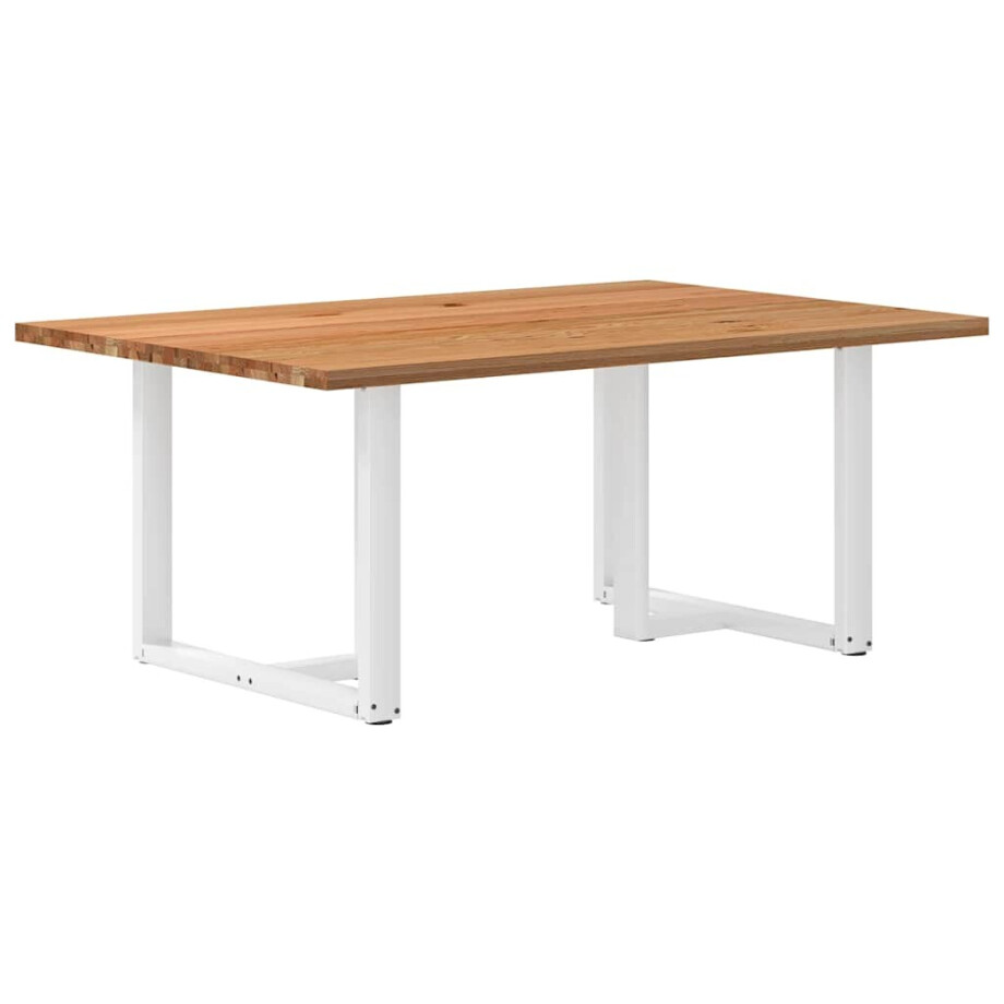 vidaXL Eettafel rechthoekig 180x120x74 cm massief eikenhout lichtbruin vidaXL Eettafel rechthoekig 180x120x74 cm massief eikenhout lichtbruin afbeelding 1