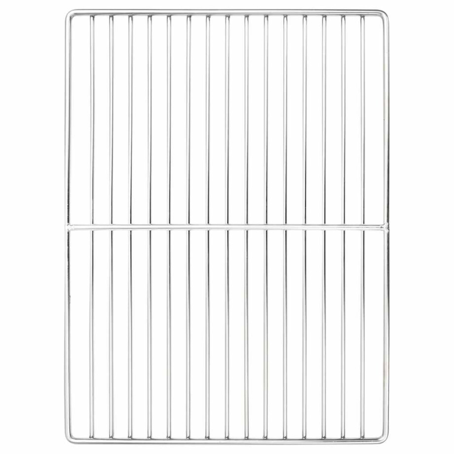 vidaXL Grillrooster Zilver 40 x 30 cm Roestvrij staal afbeelding 1
