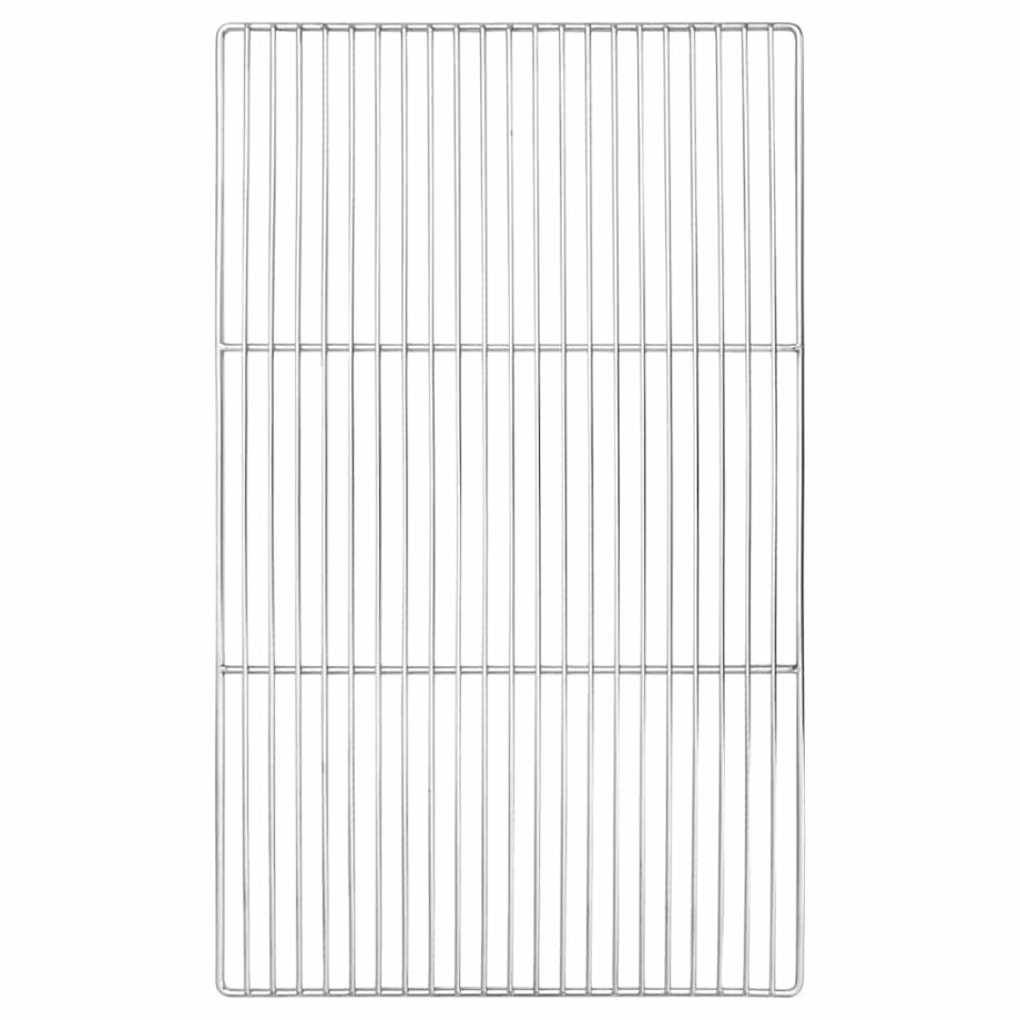 vidaXL Grillrooster Zilver 67 x 40 cm Roestvrij staal vidaXL Grillrooster Zilver 67 x 40 cm Roestvrij staal afbeelding 1