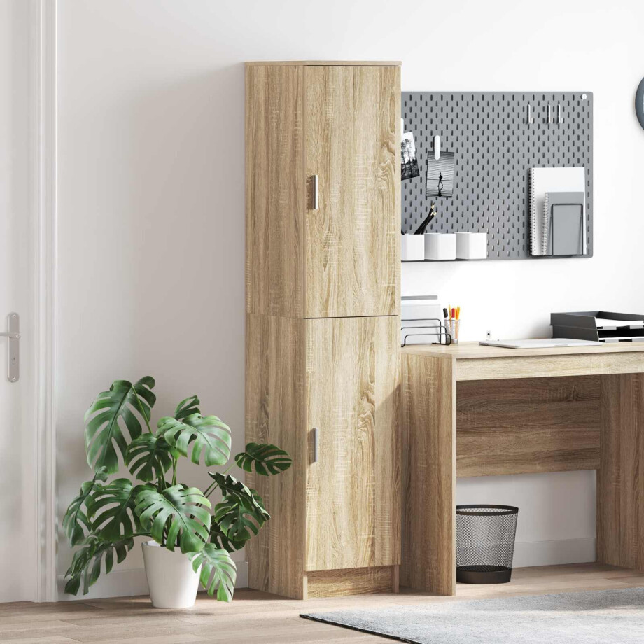 vidaXL Hoge kast Sonoma Eiken 35 x 39 x 168 cm afbeelding 1