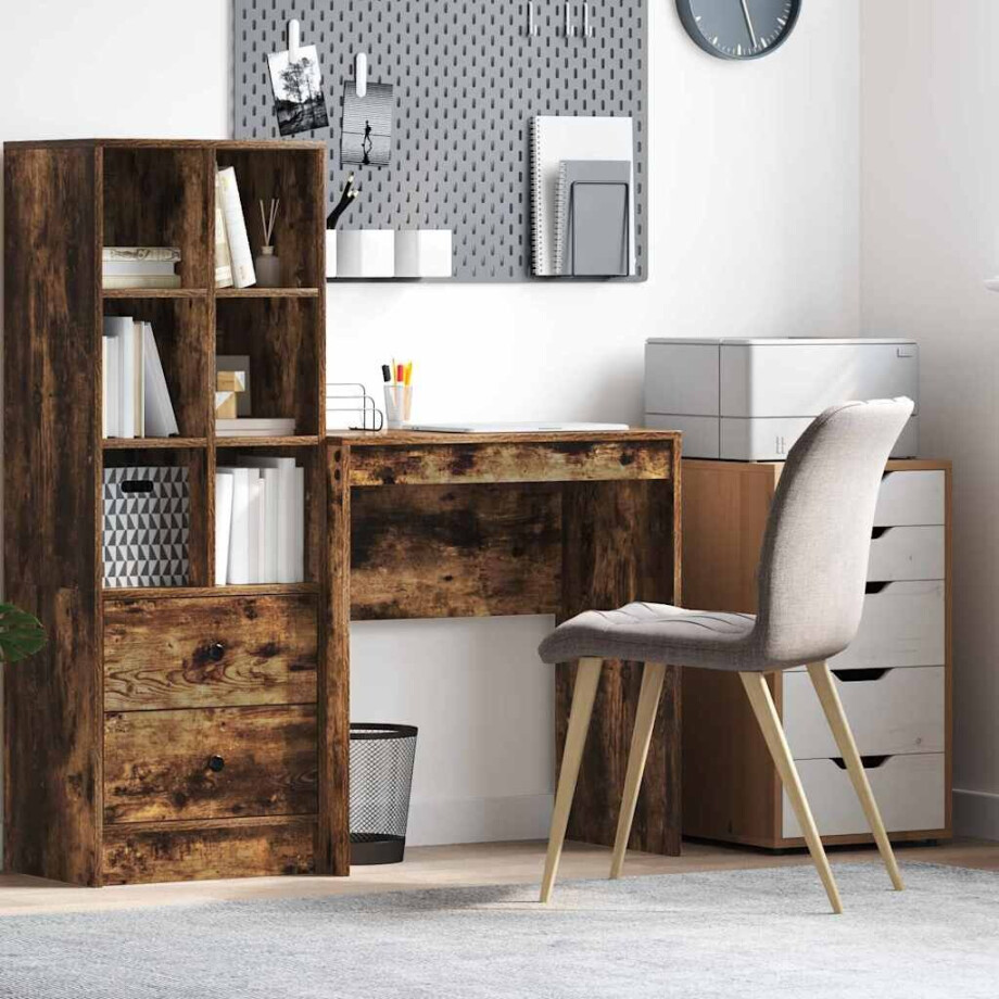 vidaXL Bureau Gerookt eiken 70 x 40 x 76 cm vidaXL Bureau Gerookt eiken 70 x 40 x 76 cm afbeelding 1
