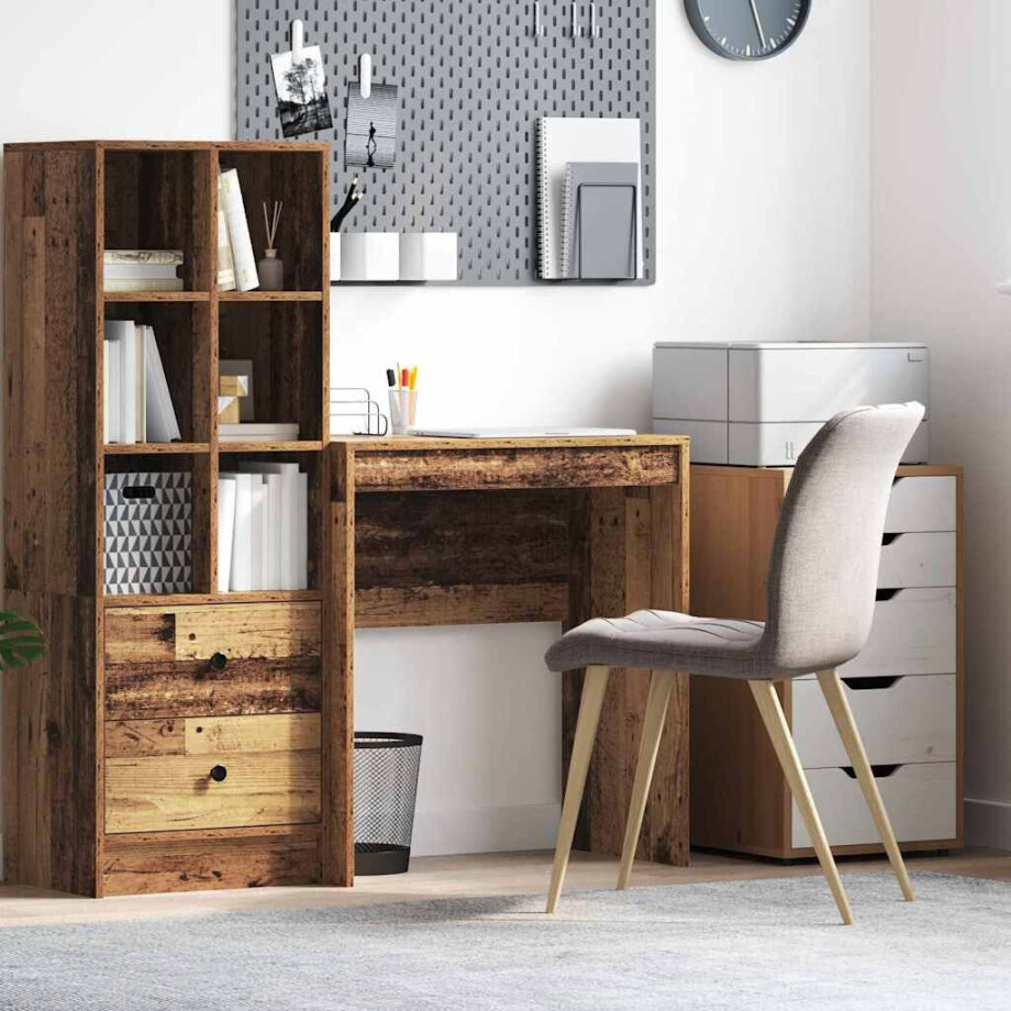 vidaXL Bureau Oudhout 70 x 40 x 76 cm vidaXL Bureau Oudhout 70 x 40 x 76 cm afbeelding 1