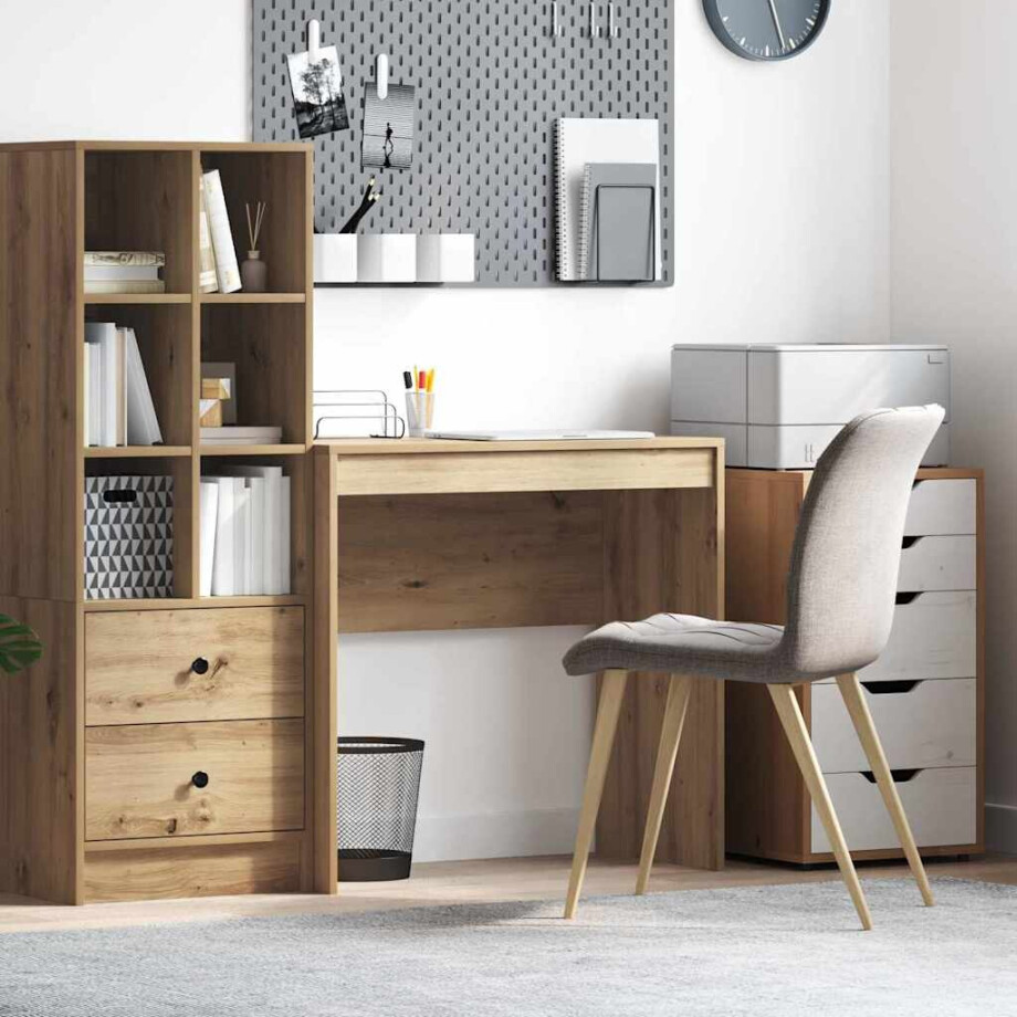 vidaXL Bureau Artisan Eiken 80 x 40 x 76 cm afbeelding 1