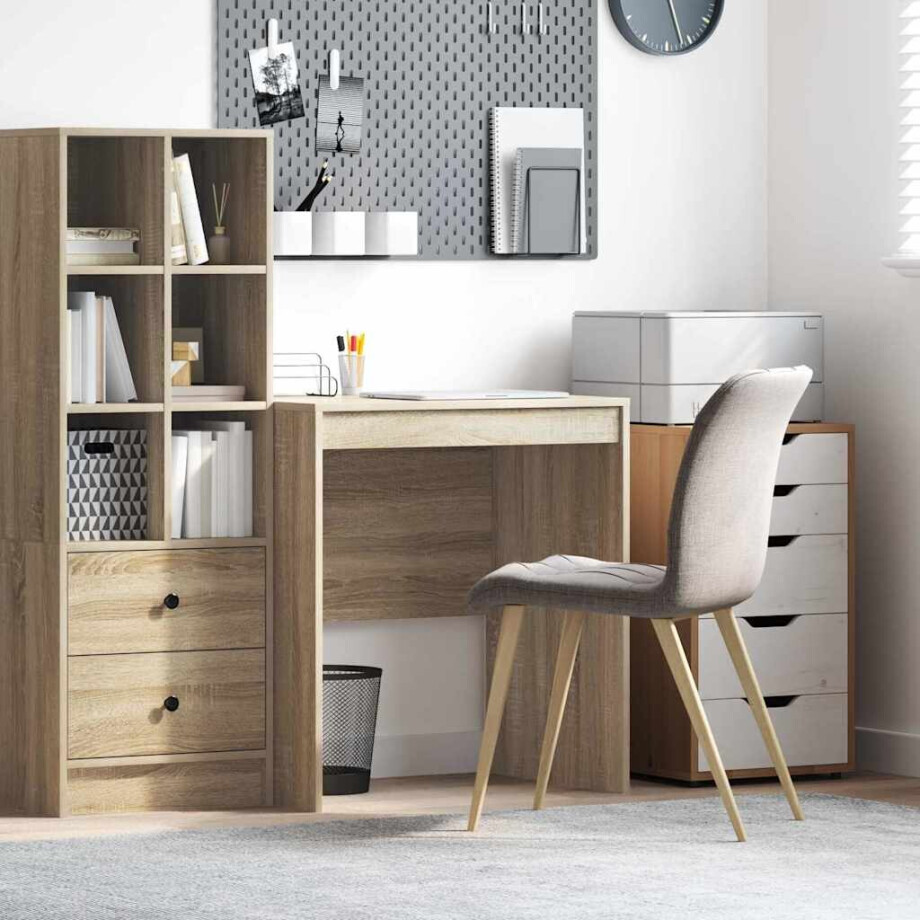 vidaXL Bureau Sonoma Eiken 70 x 50 x 76 cm vidaXL Bureau Sonoma Eiken 70 x 50 x 76 cm afbeelding 1