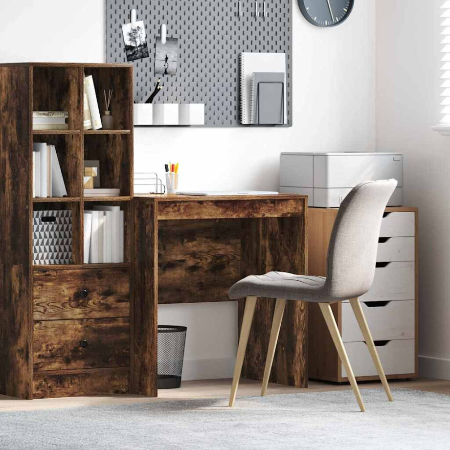 vidaXL Bureau Gerookt eiken 70 x 50 x 76 cm vidaXL Bureau Gerookt eiken 70 x 50 x 76 cm afbeelding 1