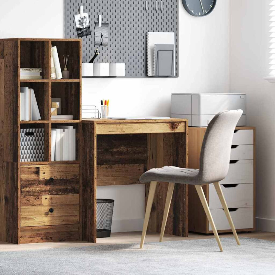 vidaXL Bureau Oudhout 70 x 50 x 76 cm vidaXL Bureau Oudhout 70 x 50 x 76 cm afbeelding 1