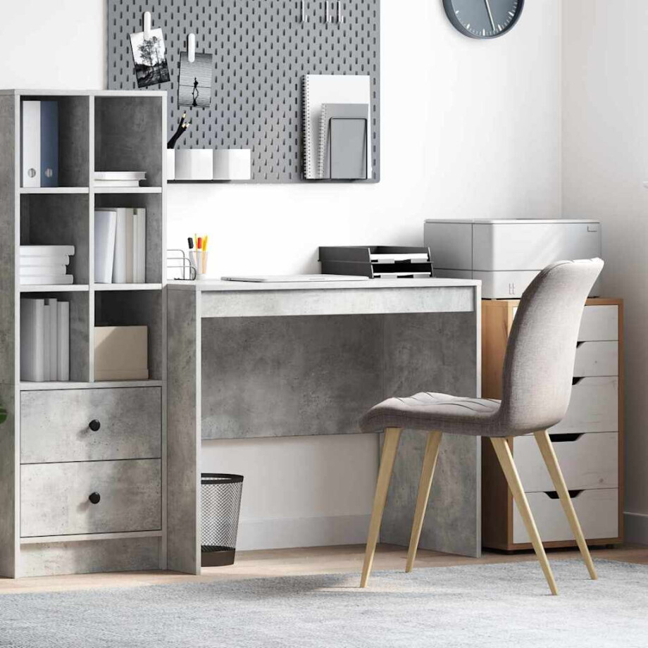 vidaXL Bureau Beton Grijs 90 x 50 x 76 cm vidaXL Bureau Beton Grijs 90 x 50 x 76 cm afbeelding 1