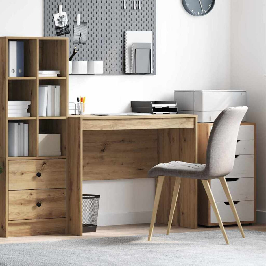 vidaXL Bureau Artisan Eiken 90 x 50 x 76 cm afbeelding 1