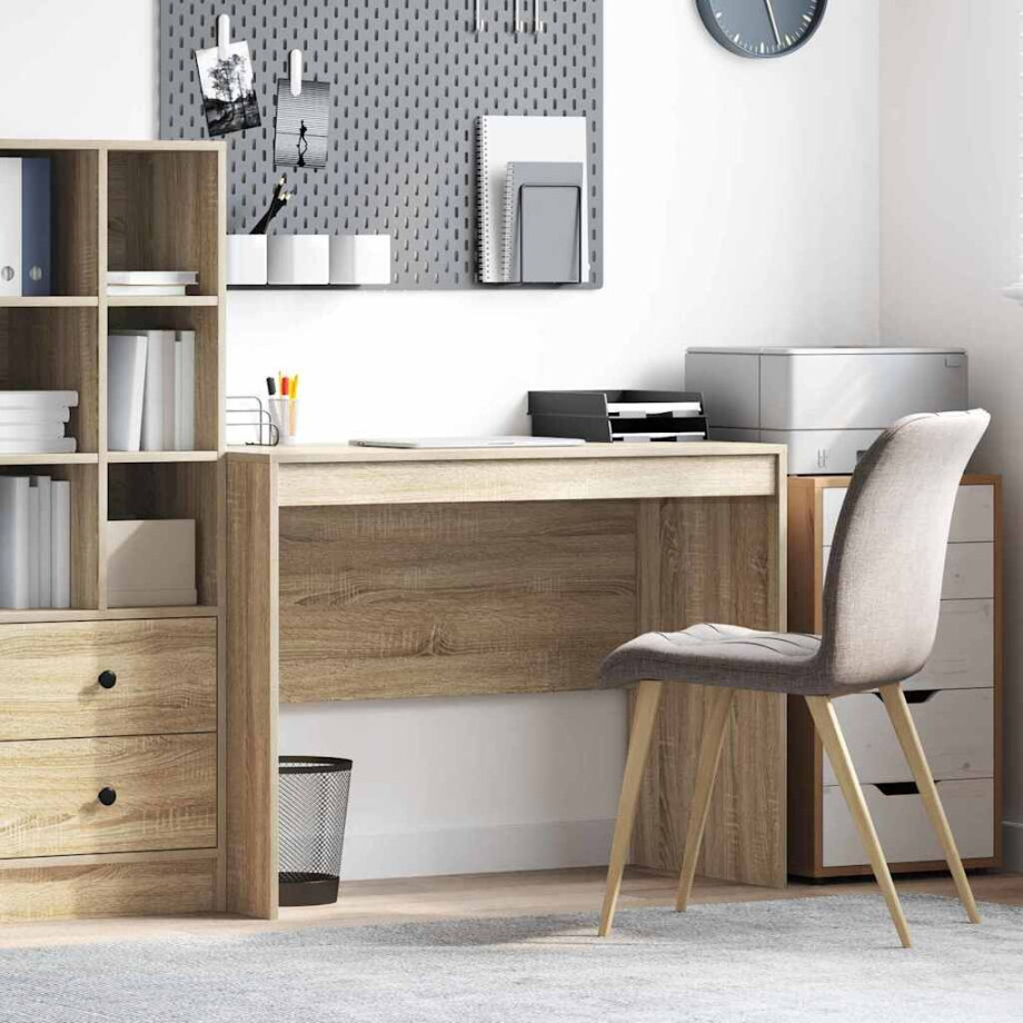 vidaXL Bureau Sonoma Eiken 100 x 50 x 76 cm afbeelding 1