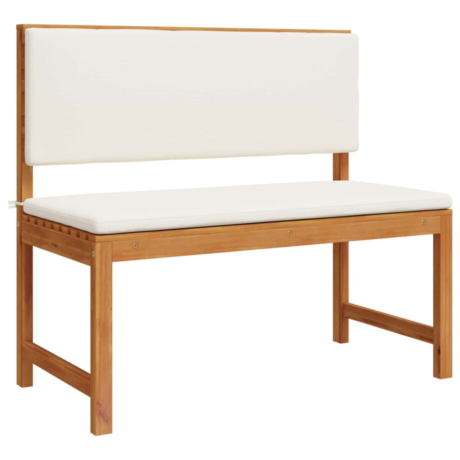 vidaXL Tuinstoel met kussen Bruin 100 x 50 x 91cm Massief acaciahout afbeelding 1