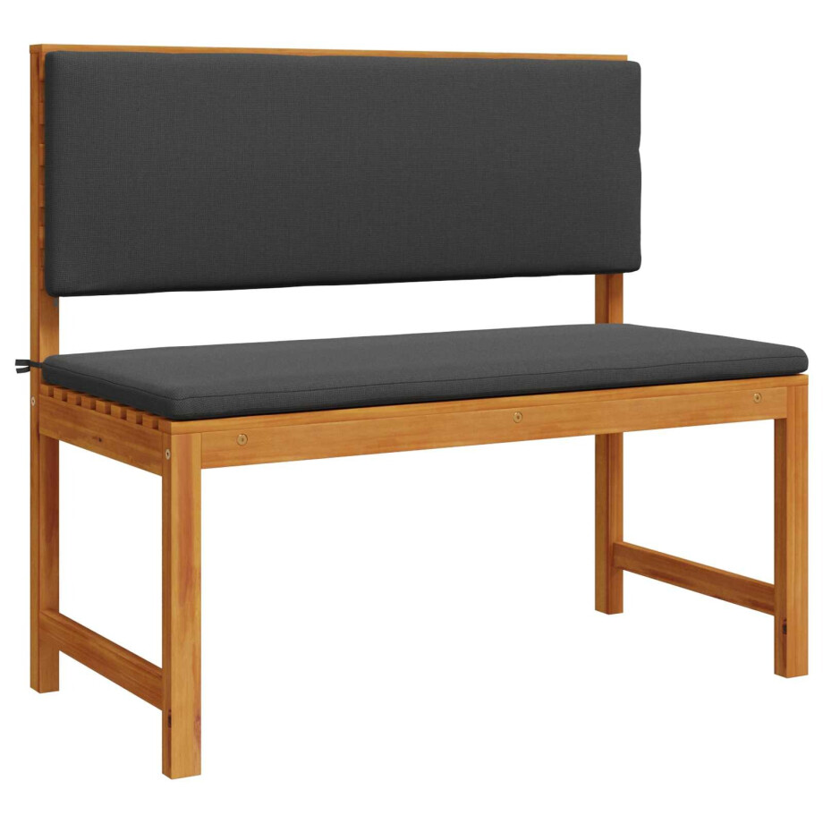 vidaXL Tuinstoel met kussen Bruin 100 x 50 x 91cm Massief acaciahout afbeelding 1