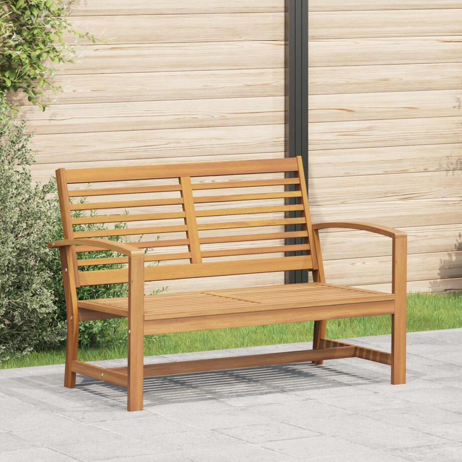 vidaXL Bank Bruin 110 x 65 x 76,5 cm Massief Teakhout afbeelding 1