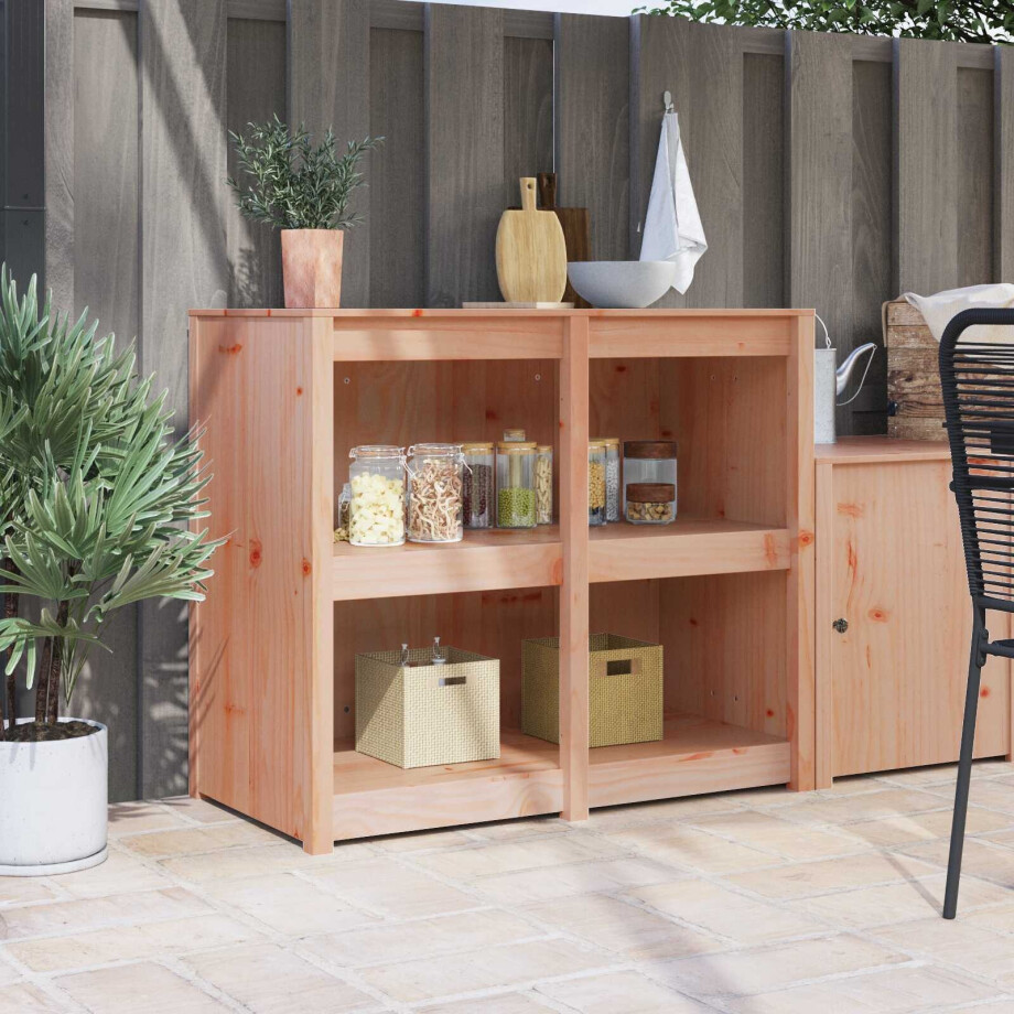 vidaXL Keukenkast met plank MEPPEL Bruin Eiken 106 x 55 x 92 cm afbeelding 1