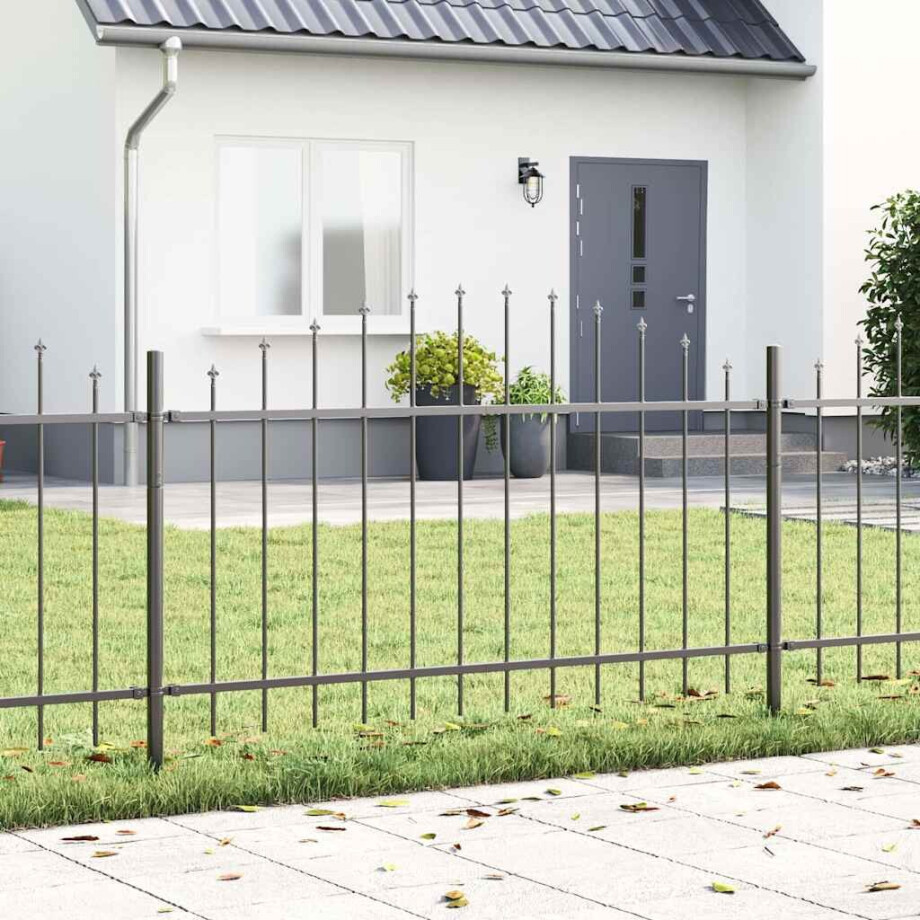 vidaXL Tuinhek Woerden Grijs 170 x 140 cm Gepoedercoat staal afbeelding 1