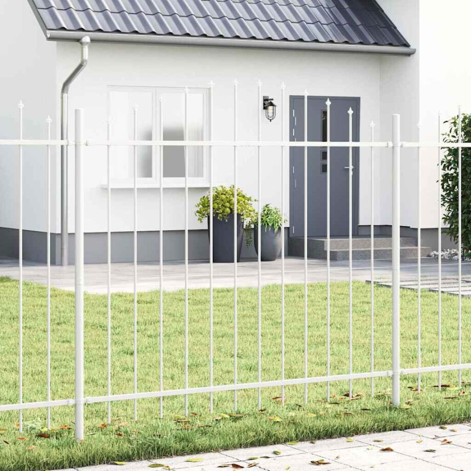 vidaXL Tuinhek Woerden Wit 170 x 190 cm Gepoedercoat staal vidaXL Tuinhek Woerden Wit 170 x 190 cm Gepoedercoat staal afbeelding 1