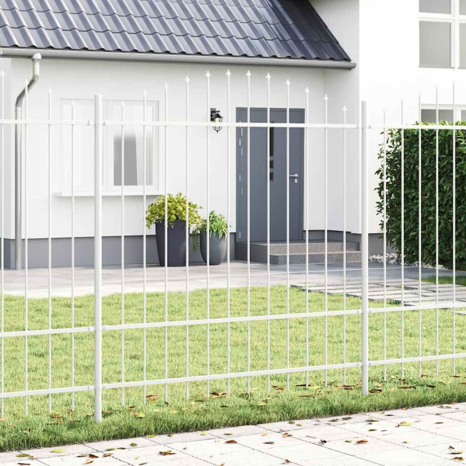 vidaXL Tuinhek Woerden Wit 170 x 215 cm Gepoedercoat staal vidaXL Tuinhek Woerden Wit 170 x 215 cm Gepoedercoat staal afbeelding 1