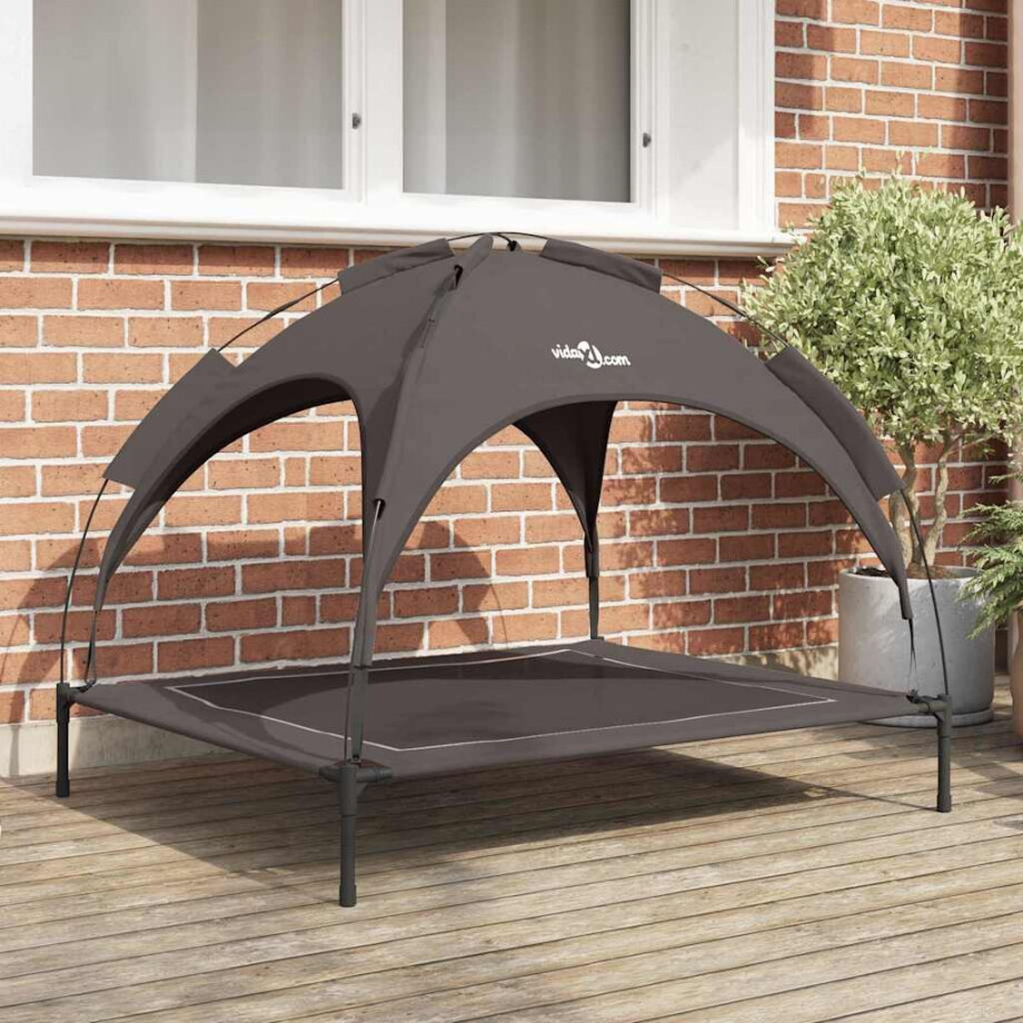 vidaXL Hondenbed Bruin 104 x 86 x 84,5 cm Staal afbeelding 1
