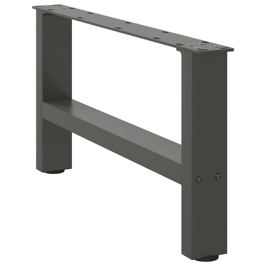 vidaXL Salontafelpoten 2 st 60x(30-31) cm staal antracietkleurig vidaXL Salontafelpoten 2 st 60x(30-31) cm staal antracietkleurig afbeelding 1