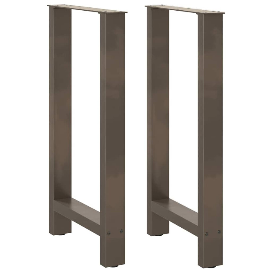 vidaXL Bartafelpoten 2 st 40x(90-91) cm staal naturel vidaXL Bartafelpoten 2 st 40x(90-91) cm staal naturel afbeelding 1