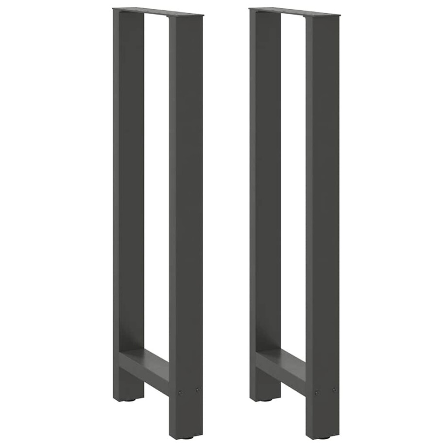 vidaXL Bartafelpoten 2 st 50x(110-111) cm staal antraciet afbeelding 1