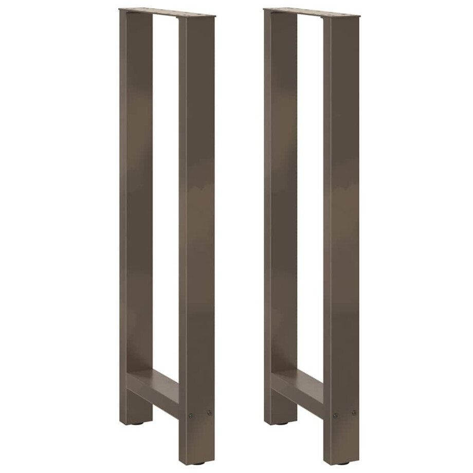 vidaXL Bartafelpoten 2 st 50x(110-111) cm staal naturel afbeelding 1