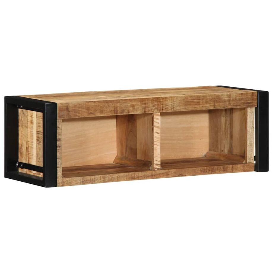 vidaXL Tv-meubel 80x30x25 cm massief ruw mangohout afbeelding 1