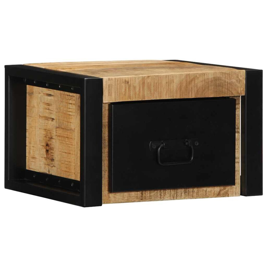 vidaXL Nachtkastje 40x35x25 cm massief ruw mangohout vidaXL Nachtkastje 40x35x25 cm massief ruw mangohout afbeelding 1