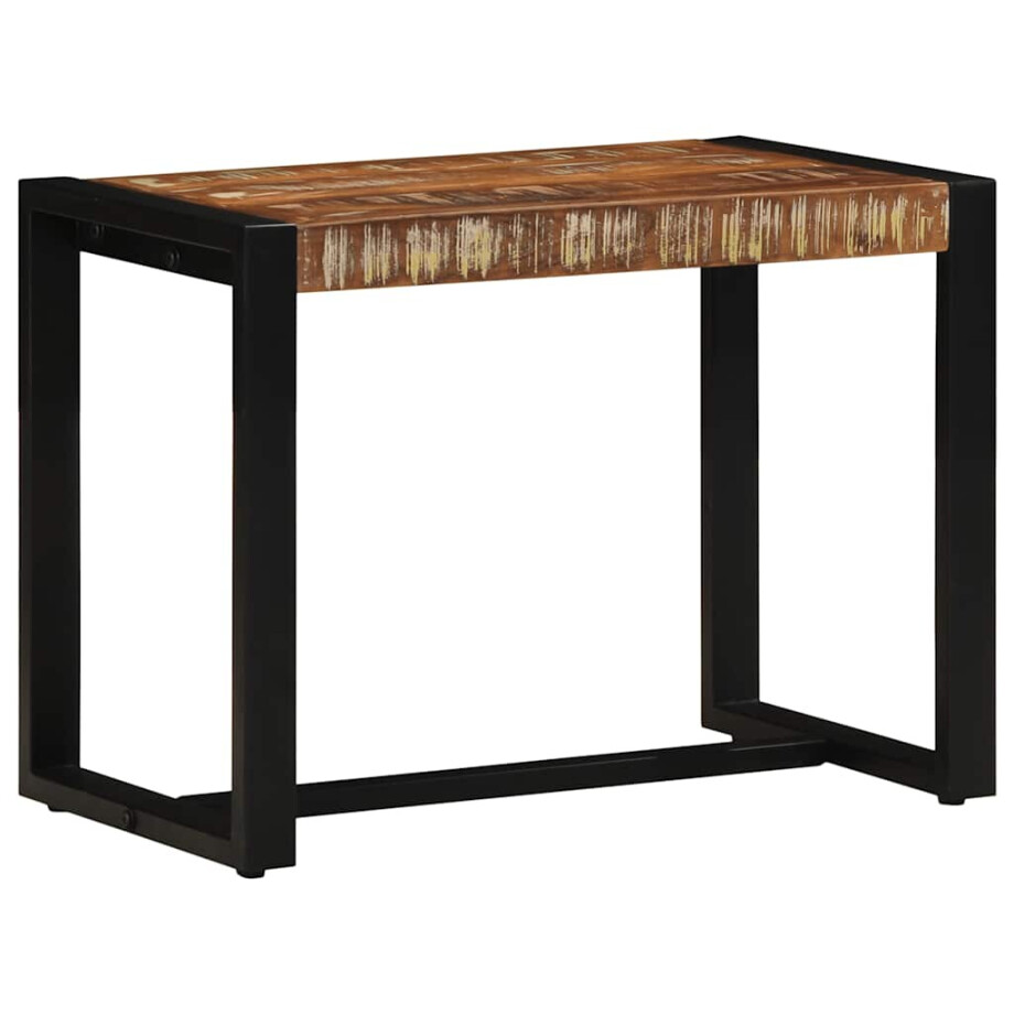 vidaXL Bank Multicolor 60x35x45 cm Massief Hout Hergebruikt vidaXL Bank Multicolor 60x35x45 cm Massief Hout Hergebruikt afbeelding 1