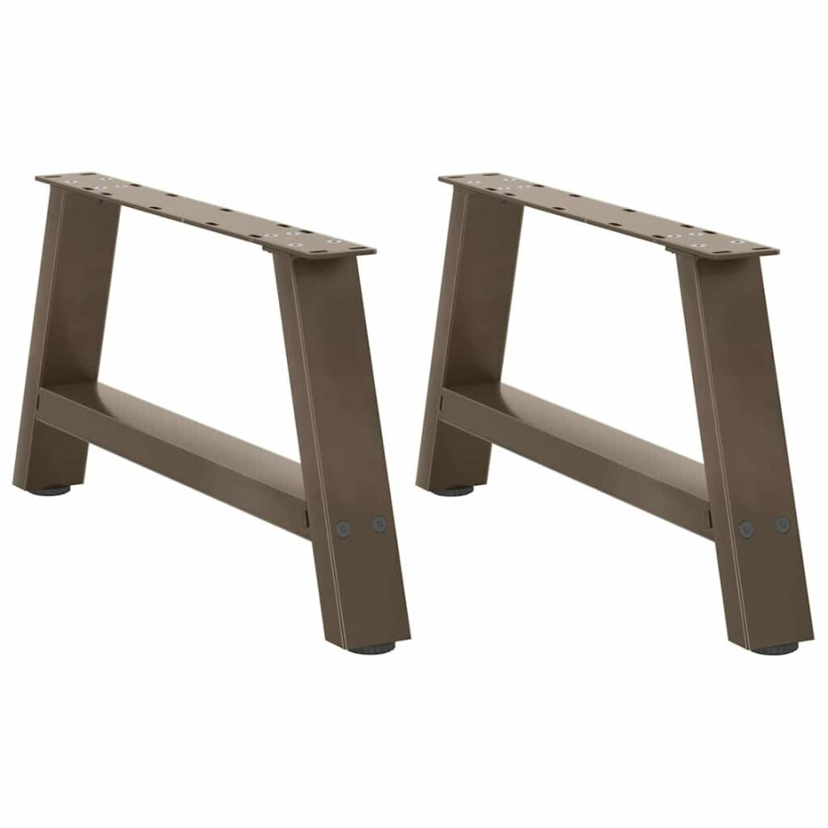 vidaXL Salontafelpoten 2 st A-vormig 60x(30-31) cm staal afbeelding 1