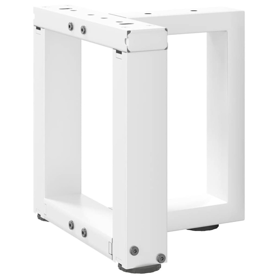 vidaXL Salontafelpoten 2 st T-vormig 30x25x(30-31) cm staal wit vidaXL Salontafelpoten 2 st T-vormig 30x25x(30-31) cm staal wit afbeelding 1