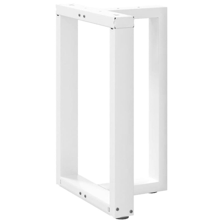 vidaXL Eettafelpoten 2 st T-vormig 50x35x(72-73) cm staal wit afbeelding 1