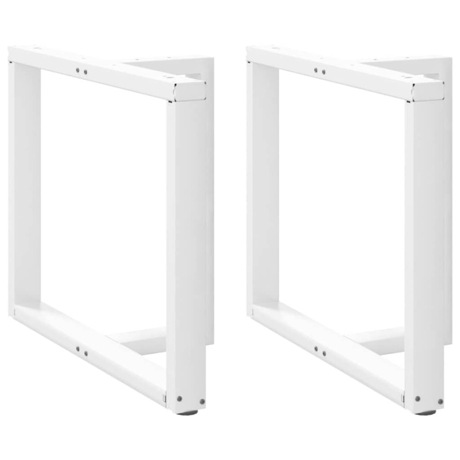 vidaXL Eettafelpoten 2 st T-vormig 90x35x(72-73) cm staal wit afbeelding 1