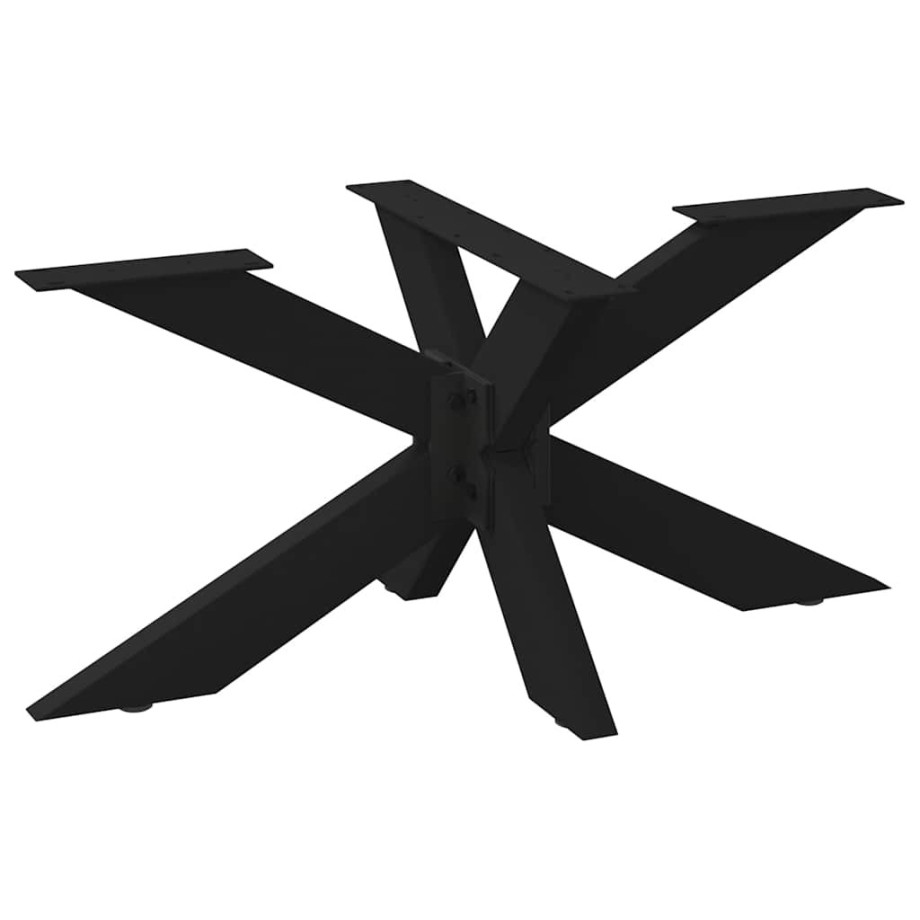 vidaXL Salontafelpoot spider vorm 98x58x(42-43) cm staal zwart afbeelding 1
