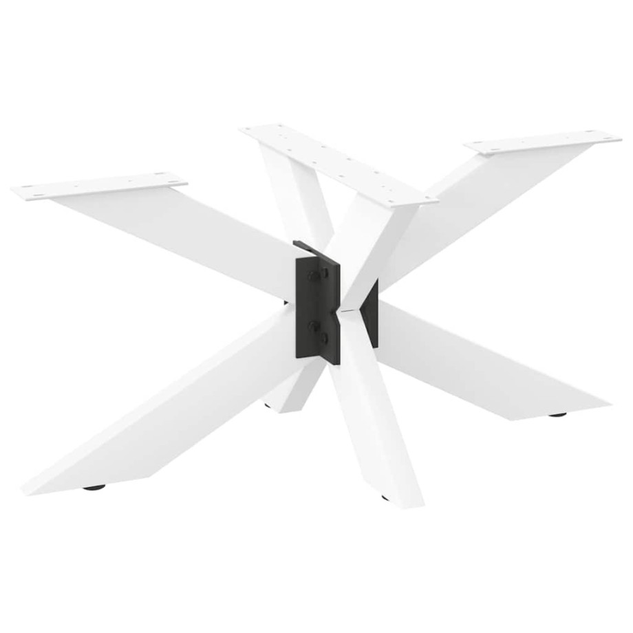 vidaXL Salontafelpoot spider vorm 98x58x(42-43) cm staal wit afbeelding 1