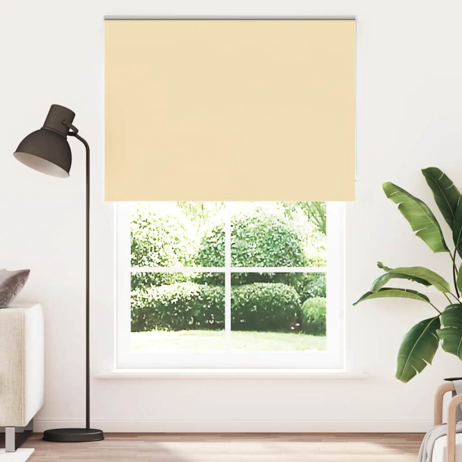 vidaXL Rolgordijn verduisterend 155x230 cm stofbreedte 151,6 cm beige afbeelding 1