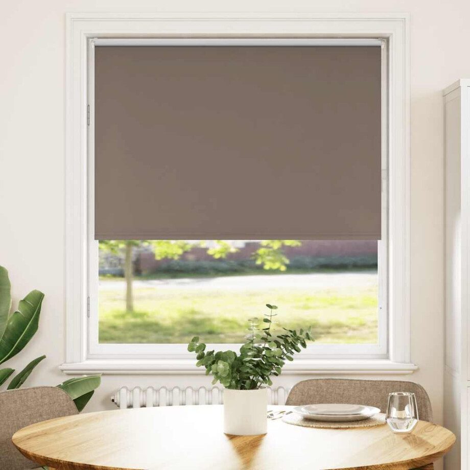 vidaXL Rolgordijn verduisterend koffie 90x130 cm stofbreedte 85,7 cm afbeelding 1