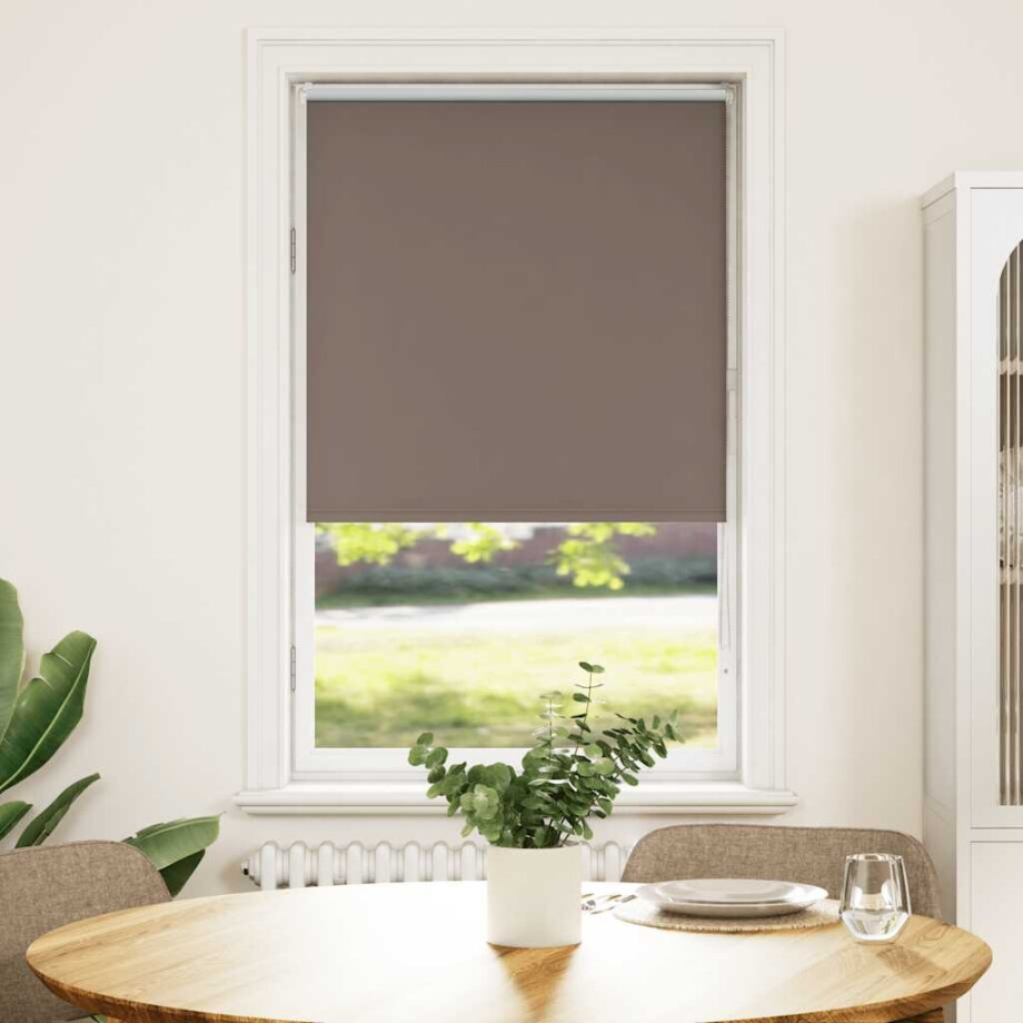 vidaXL Rolgordijn verduisterend koffie 65x150 cm stofbreedte 60,7 cm afbeelding 1