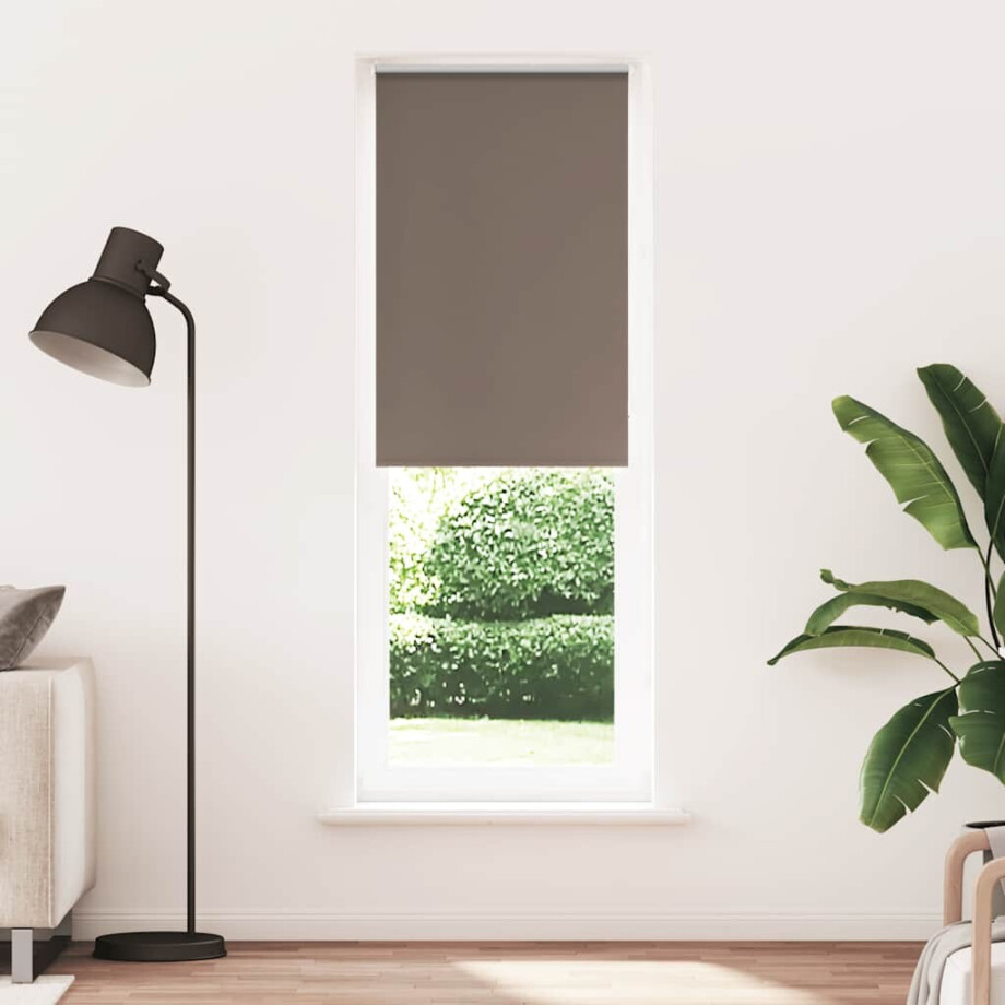 vidaXL Rolgordijn verduisterend koffie 80x210 cm stofbreedte 75,7 cm afbeelding 1