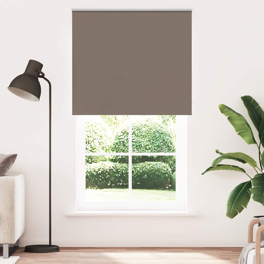 vidaXL Rolgordijn verduisterend koffie 120x210 cm stofbreedte 116,6 cm afbeelding 1