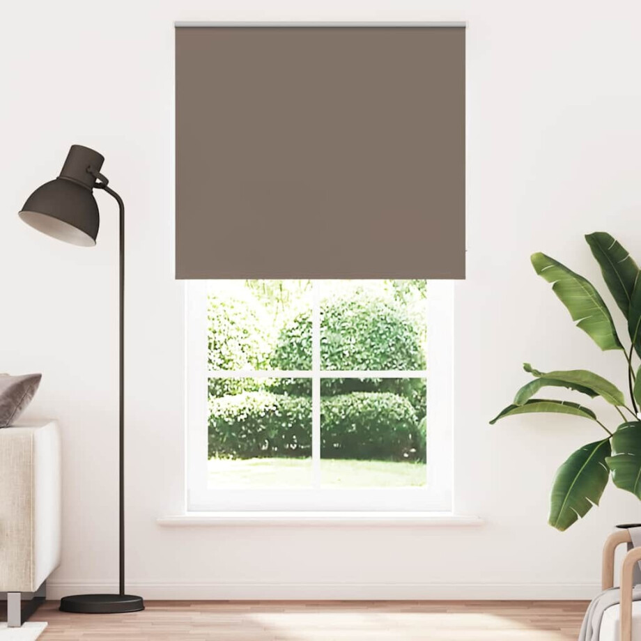 vidaXL Rolgordijn verduisterend 140x210 cm stofbreedte 136,6 cm blauw afbeelding 1