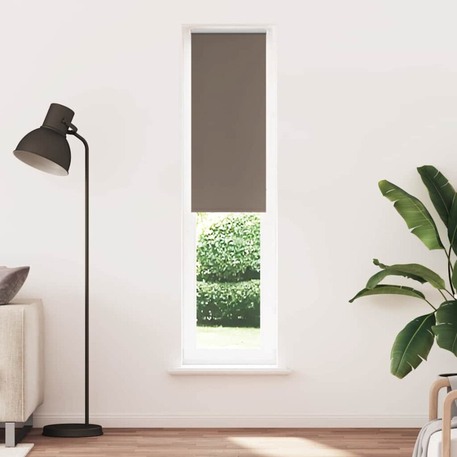 vidaXL Rolgordijn verduisterend koffie 55x230 cm stofbreedte 50,7 cm afbeelding 1