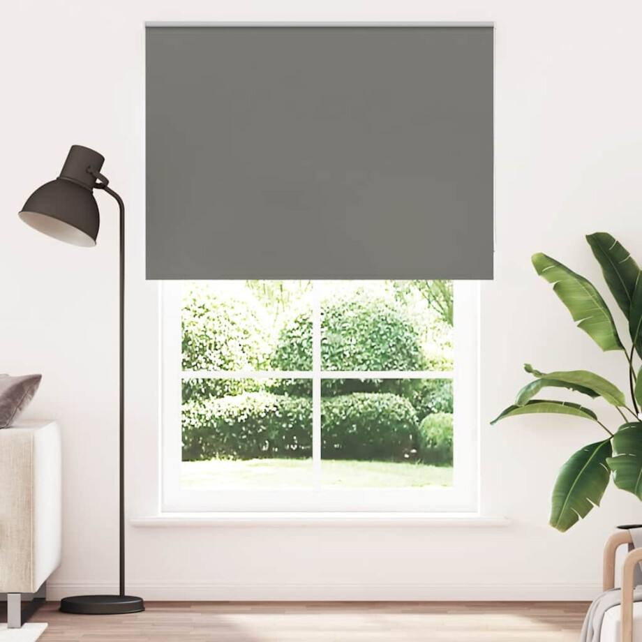 vidaXL Rolgordijn verduisterend 160x230 cm stofbreedte 156,6 cm grijs vidaXL Rolgordijn verduisterend 160x230 cm stofbreedte 156,6 cm grijs afbeelding 1