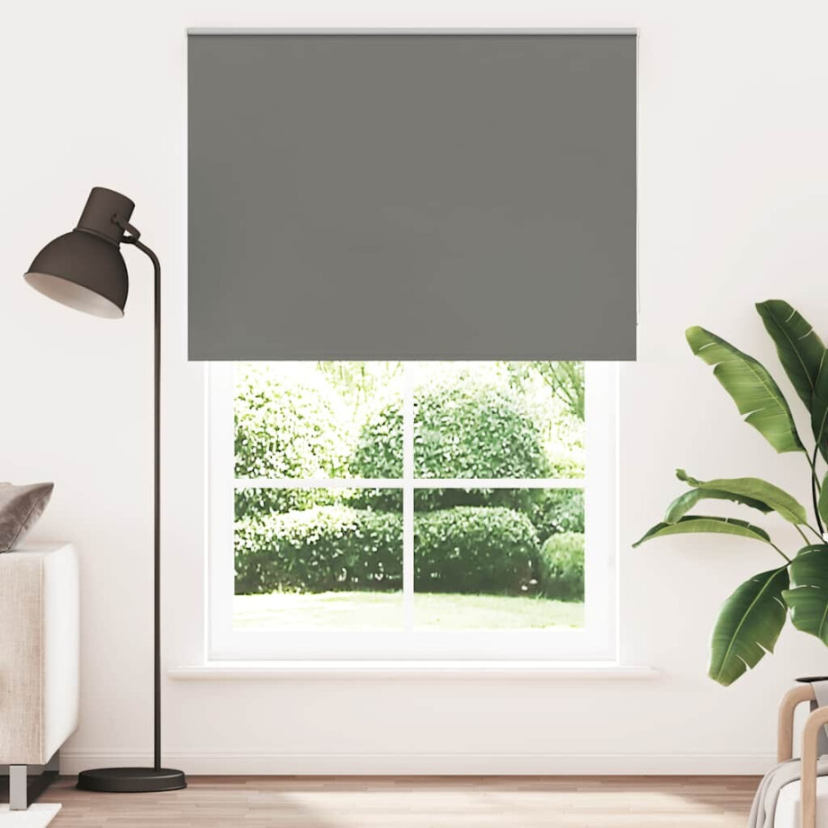 vidaXL Rolgordijn verduisterend 165x230 cm stofbreedte 161,6 cm grijs vidaXL Rolgordijn verduisterend 165x230 cm stofbreedte 161,6 cm grijs afbeelding 1